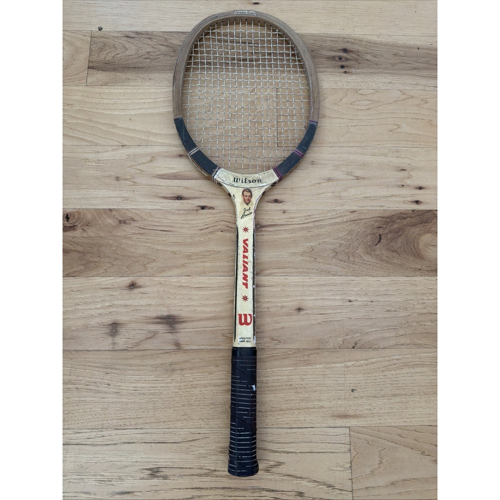 Jack Kramer Valiant Speed Flex Fibre Face Wilson Old Wood Tennis Racket GWB001